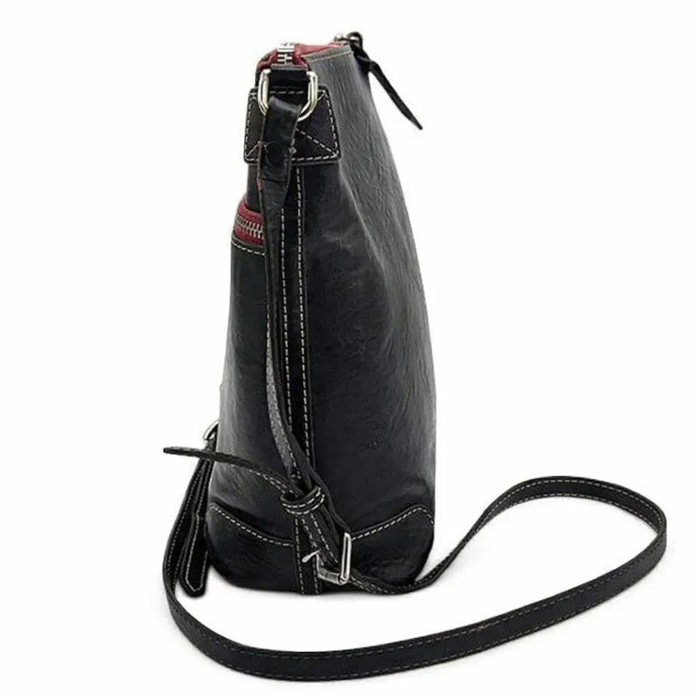 DOONEY & BOURKE Florentine Triple Zip North/South Crossbody Bag Brown